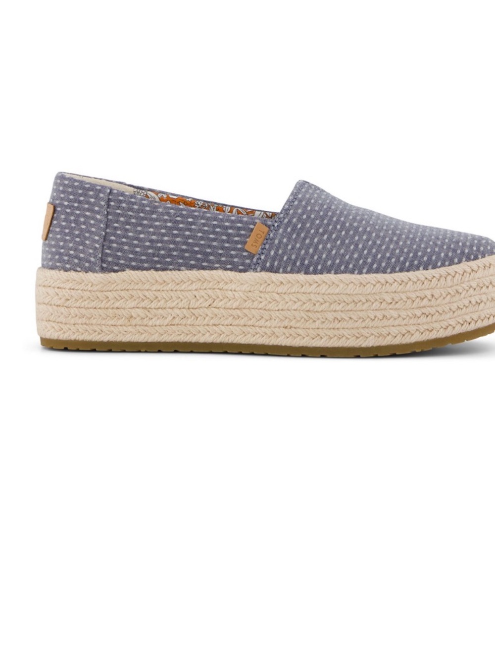 Women's Gray Espadrille Platform Slip-On Shoes